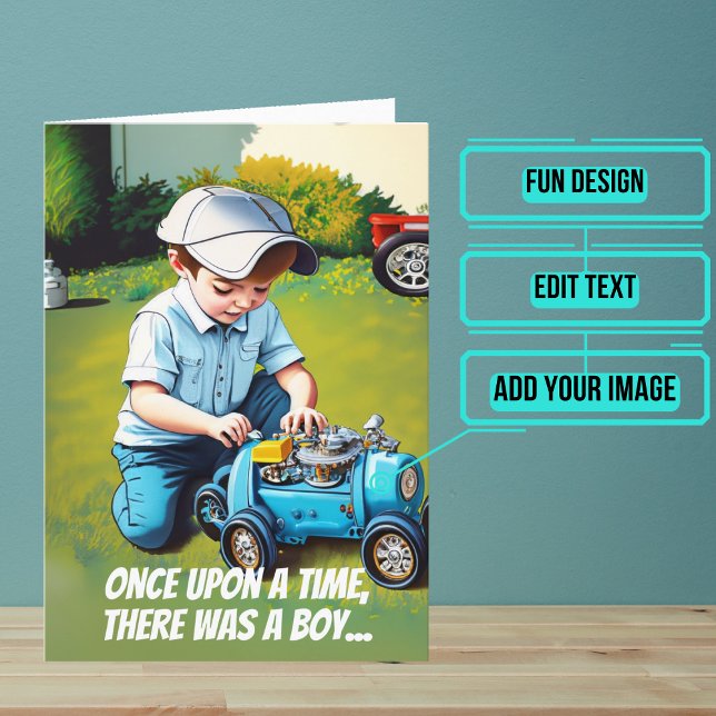 Grew up to be a Mechanic Birthday Kort (This fun card is specifically for the mechanic friend in your life.)