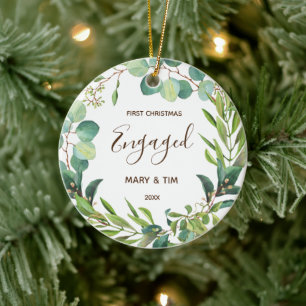 Grey 1:a julklappen Engelsk prydnadsgåva Julgransprydnad Keramik