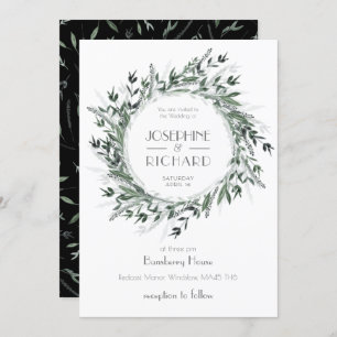 Grey #1 Circlett Bröllop Suite Inbjudningar