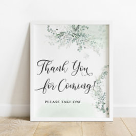 Grey and Eucalyptus Tack for Coming Poster