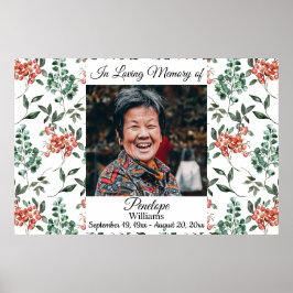 Grey and Forest Berries Firande of Life Poster