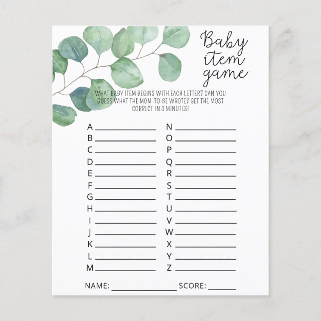 Grey - Baby artikelspel. Barnstödsspel (Framsida)