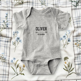 Grey Baby Bodysuit Neutral - Solid Onesie  T Shirt