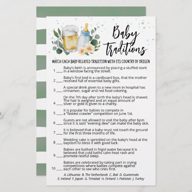 Grey Baby bryter mot Baby-traditioner (Fram/baksida)