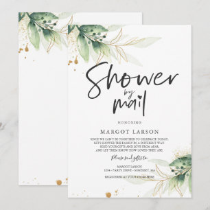 Grey Baby Shower efter e-postinbjudan Inbjudningar