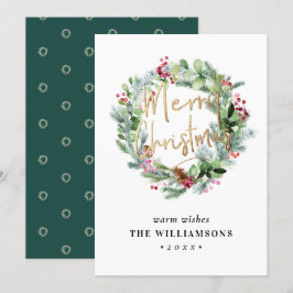 Grey+Berries Winter God jul Inbjudningar