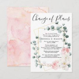 Grey Blommigt Bröllop efter meddelandet Inbjudningar