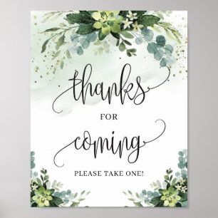 Grey Boho, tack för att du kom med tecknet Poster