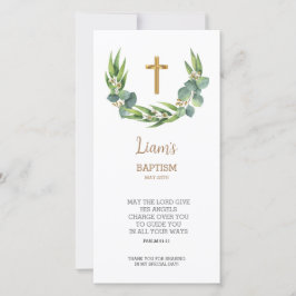 Grey Bookmark - tackkort, baptism-förmån Tack Kort