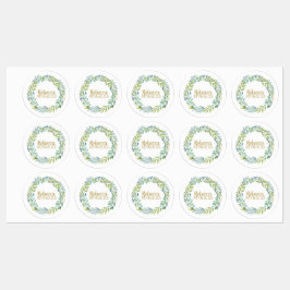 Grey Botaniska vattentäta etiketter