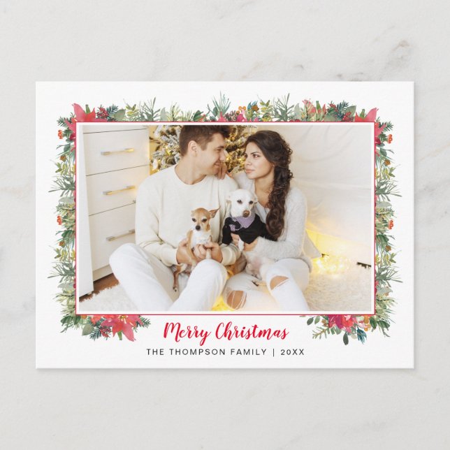 Grey Botaniskt skript - fotopul Helg Vykort (Framsida)