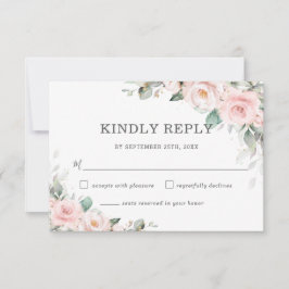 Grey-Bröllop OSA för Blommigt för  Rosa för chic Kort