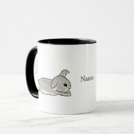 Grey bunny  mugg