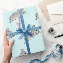 Grey bunny  presentpapper