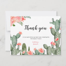 Grey Cactus Tack för kortet