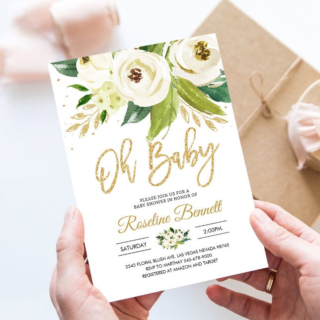 Grey Coed Gender Neutral Baby Shower Inbjudningar (Skapare uppladdad)