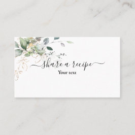 Grey  ett recept-hölje visitkort