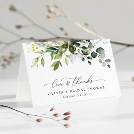 Grey, Eucalyptus Löv, Boho, Möhippa Tack Kort