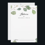 Grey Eucalyptus Modern Calligraphy Bröllop Rådkort<br><div class="desc">Detta gröna eukalyptus moderna calligraphy-kort från bröllop är perfekt för ett rustiskt bröllop. Utformningen har handdragna botaniska gröntar eucalyptus grenar och löv. De här korten är perfekter för bröllop,  möhippa,  babydusch,  studentfest och mycket mer. Anpassa korten med namn från bruden och brudgummen,  blivande föräldrar eller student.</div>