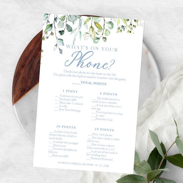 Grey Eucalyptus What's on Your Mobil Flyer (Skapare uppladdad)