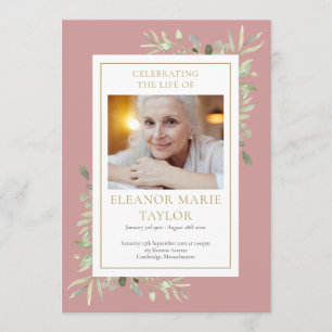 Grey Funeral Memorial Order Order Program