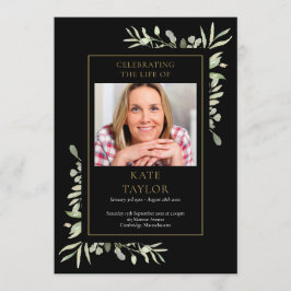 Grey Funeral Memorial Order Order Program