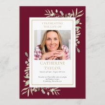 Grey Funeral Memorial Order Order Program