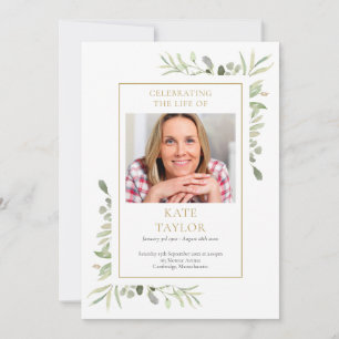 Grey Funeral Memorial Order Order Program