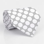Grey Gray Jumbo Polka Dots Custom Necktie Slips<br><div class="desc">Make a bold statement with this custom necktie featuring vibrant jumbo polka dots. Perfect for adding a touch of playful elegance to any outfit, this necktie is a unique and eye-catching accessory that’s sure to turn heads. Whether you’re dressing up for a special occasion or adding some personality to your...</div>