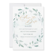 Grey Guld Watercolor Spara datum