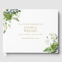 Grey in Loving Memory Memorial Funeral Gästböcker