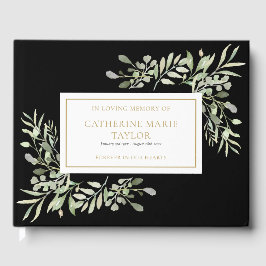 Grey in Loving Memory Memorial Funeral Gästböcker