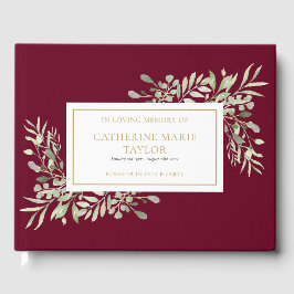 Grey in Loving Memory Memorial Funeral Gästböcker