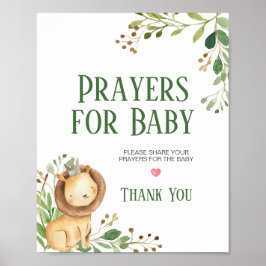 Grey Lejon Baby Shower Prayers for Baby Poster
