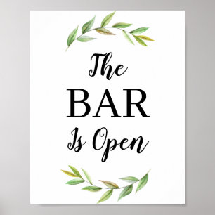 Grey Löv Pub är ett öppet Bröllop Pub-tecken Poster