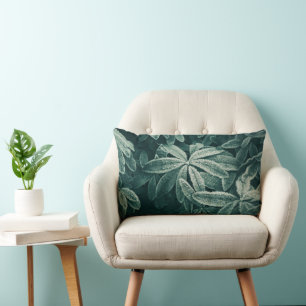 Grey Lumbar Pillow, fryst - Modern konstdesign Lumbarkudde
