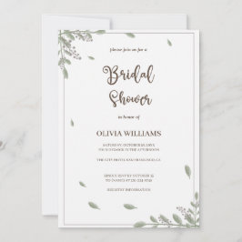 Grey med Möhippan Watercolor Blommigt Inbjudningar