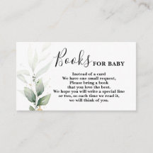 Grey minimalist Bokar för Baby Card