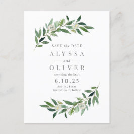 Grey no Photo Save Date Postcard Vykort