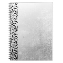 Grey Notebook with Black Accent– Elegant Journal 