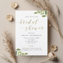 Grey och Guld Inbjudningskort för möhippan