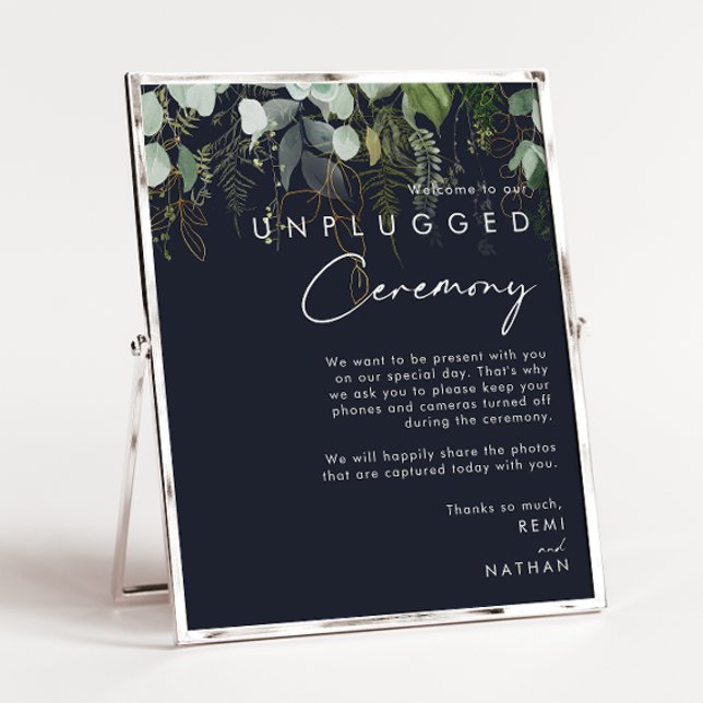 Grey och Guld Löv | Ceremoni utan nätstycke Poster (Skapare uppladdad)