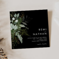 Grey och Guld Löv | Svartvit Bröllop