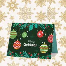 Grey- och Ornamed Foleting Card Kort