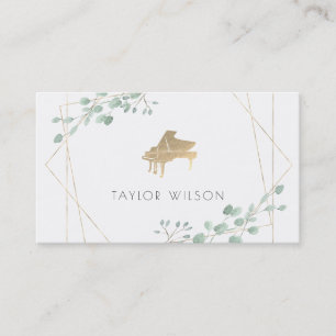 Grey ram pianist visitkort