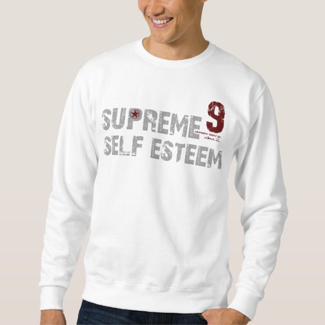Grey/rödbrun SUVERÄN SJÄLVAKTNINGtröja Sweatshirt (Framsida)