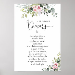 Grey  Rosa Baby Shower Poster