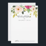 Grey Rosa  Blommigt Bröllop Ord Wisdom Rådkort<br><div class="desc">Detta gröna rosa blommigt bröllop ord av visdomskort är perfekt för ett enkelt bröllop. Utformningen av handmålade färger illustrerar vackra rosa-, - och gulter med gröntens bladverk. De här korten är perfekter för bröllop, möhippa, babydusch, studentfest och mycket mer. Anpassa korten med namn från bruden och brudgummen, blivande föräldrar eller...</div>