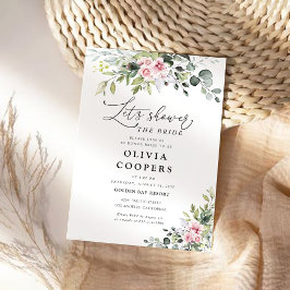 Grey Rosa Inbjudningskort för möhippan