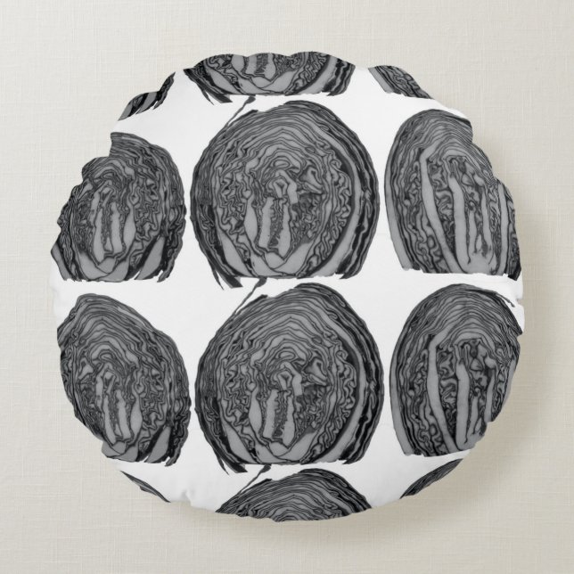 Grey Rund Kudde (Framsidan)